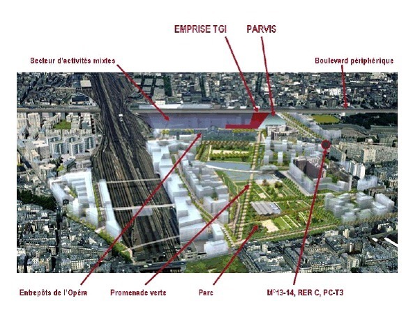 Tous les projets de la ZAC Clichy-Batignolles (c) Sénat.fr Tous les projets de la ZAC Clichy-Batignolles (c) Sénat.fr