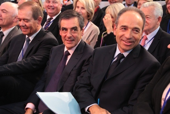Souriants côte à côte : François Fillon et Jean-François Copé, une photo rare sur le site de l'UMP - Crédit photo : UMP.