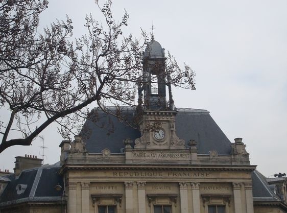Mairie du XXe arrondissement. Mairie du XXe arrondissement.