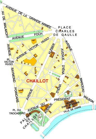 Le périmètre du conseil de quartier Chaillot (c) Mairie du XVIe arrondissement.