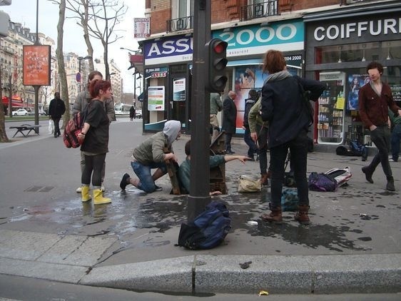 Sortie des égouts à l'angle du boulevard Brune et de l'avenue de Montrouge dans le XIVe arrondissement.