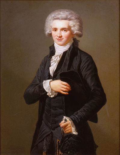 Maximilien Robespierre député, huile sur toile 75 × 58 cm de Pierre Roch Vigneron (français, 1789-1872) anciennement considéré comme une copie d'après le dessin au pastel par Adélaide Labille-Guiard, actuellement au Château de Versailles - Source : http://www.ladyreading.net/labille-guiard/gallery.html sous licence Creative Commons. Maximilien Robespierre député, huile sur toile 75 × 58 cm de Pierre Roch Vigneron (français, 1789-1872) anciennement considéré comme une copie d'après le dessin au pastel par Adélaide Labille-Guiard, actuellement au Château de Versailles - Source : http://www.ladyreading.net/labille-guiard/gallery.html sous licence Creative Commons.
