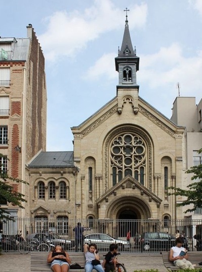 Eglise du Bon Secours, 20 rue Titon 75011 Paris - Photo : Pierre-Yves Beaudouin sous licence creative commons.
