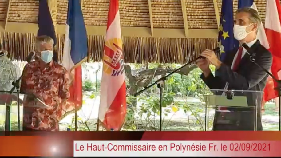 Dominique Sorain, Haut-Commissaire en Polynésie française le 2 septembre 2021 Dominique Sorain, Haut-Commissaire en Polynésie française le 2 septembre 2021
