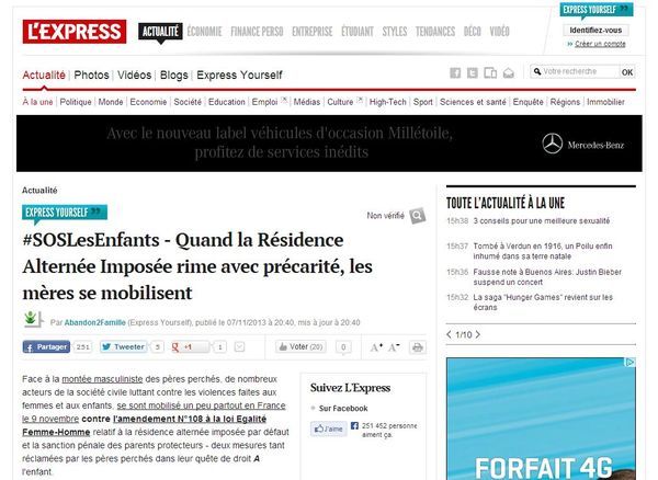 Texte du collectif envoyé à de nombreuses rédactions de France (c) capture d'écran Express.fr