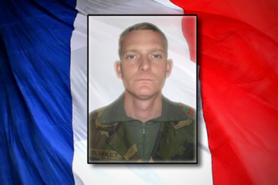 Opération SANGARIS - Décès du caporal Damien DOLET, 26 ans - RICM - Crédit : Sirpa Terre. Opération SANGARIS - Décès du caporal Damien DOLET, 26 ans - RICM - Crédit : Sirpa Terre.