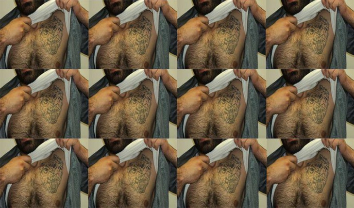 Exemple de tatouage TIGRE de VORY V ZAKONE © Préfecture de police de Paris. Exemple de tatouage TIGRE de VORY V ZAKONE © Préfecture de police de Paris.