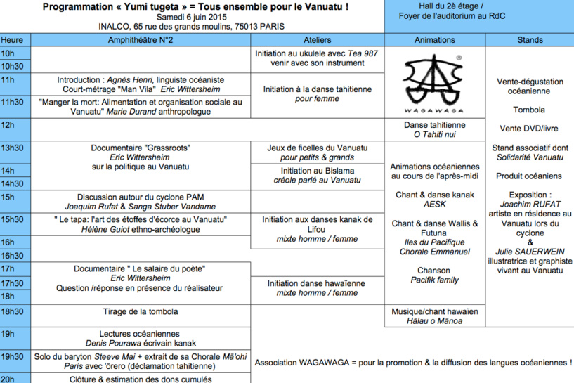 Tous ensemble pour le Vanuatu Tous ensemble pour le Vanuatu