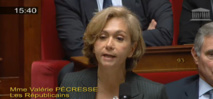 Valérie Pécresse pose une question au gouvernement sur l'un de ses thèmes de campagne aux régionales ©  capture d'écran Assemblée nationale.