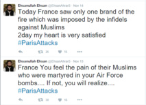 Les partisans de Daesh ne se cachent plus © capture d'écran Twitter. Les partisans de Daesh ne se cachent plus © capture d'écran Twitter.