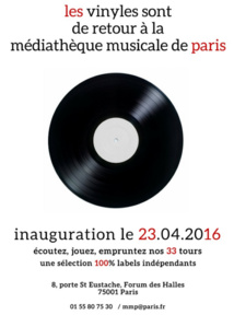 La Médiathèque Musicale de Paris fête le retour des 33 tours vinyles © Mediathèque de Paris.