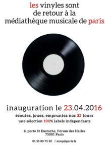 La Médiathèque Musicale de Paris fête le retour des 33 tours vinyles © Mediathèque de Paris. La Médiathèque Musicale de Paris fête le retour des 33 tours vinyles © Mediathèque de Paris.