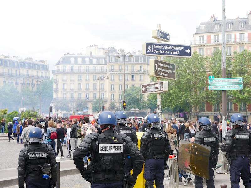 Les forces de l'ordre en alerte le 17 mai 2016 à Paris © VD - Paris Tribune