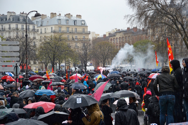 Manifestation du 31 mars 2016 Arrivée Place de la Nation dans le calme © VD Paris Tribune.