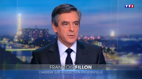 François Fillon au JT de TF1 le 26 janvier 2016 - Capture d’écran TF1