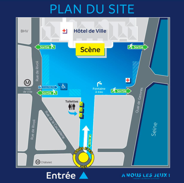 Cliquez sur l'image pour voir le plan d'accès au concert © Mairie de Paris