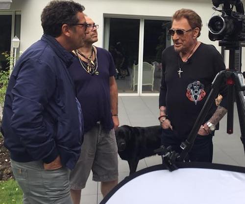 Le dernier tournage de Johnny Hallyday pour les Forains de la Foire du Trône est réalisé en août 2017 dans sa maison de Marnes-la-Coquette © DR