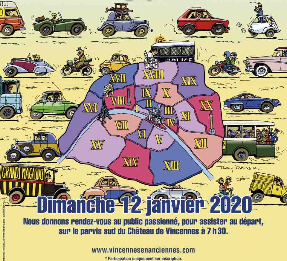 Traversée de Paris en véhicules d'époque