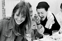Jane, Serge and Régine at lunch in Normandy, 1969 © Andrew Birken, 1969