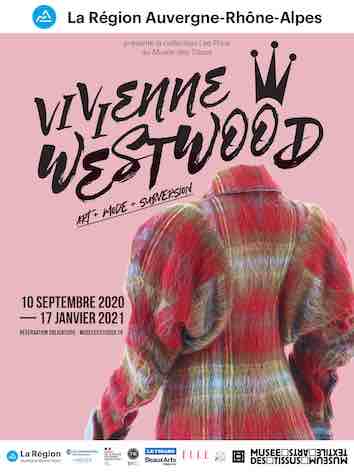 Exhibition poster, Vivienne Westwood, Art, Mode and Subversion@Musée des Tissus, Lyon