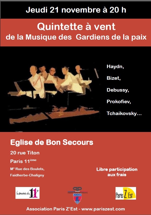 Musique des Gardiens de la Paix en l'Eglise de Bon Secours