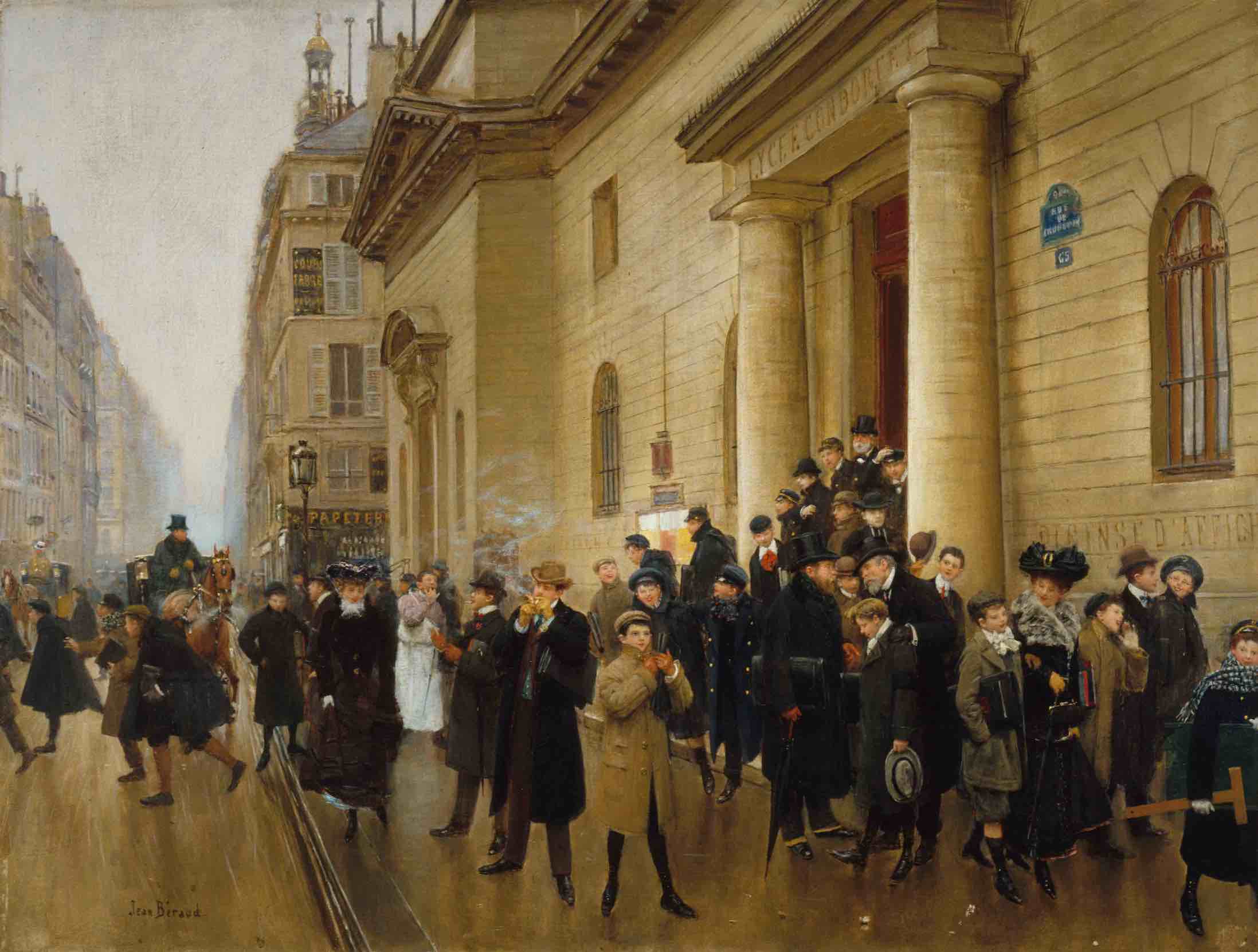 Painting by Jean Béraud, Lycée Condorcet, ca 1903 © Paris Musées, Carnavalet Museum of Parisian History