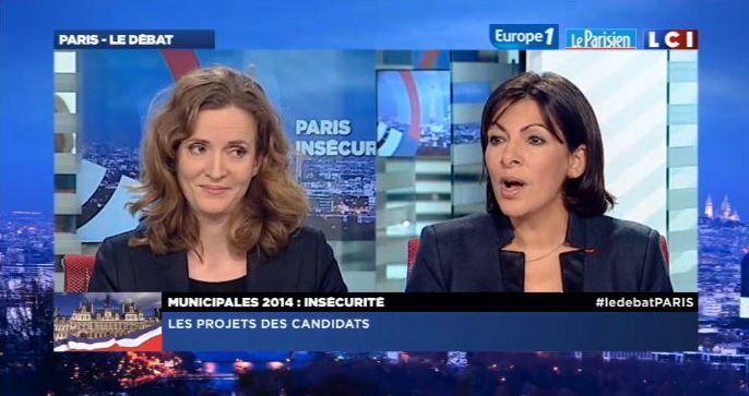 Débat LCI - Europe 1 - Le Parisien Aujourd'hui en France le mercredi 29 janvier 2014 de 18h30 à 20h avec 5 candidats à la Mairie de Paris - Capture d'écran LCI.
