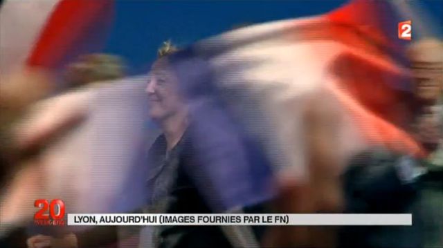 Marine Le Pen invitée du Week-end Politique le dimanche 30 novembre 2014 © capture d'écran France 2.