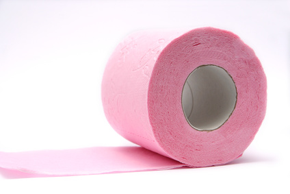 Rouleau de papier toilette rose © Vely - Fotolia.com