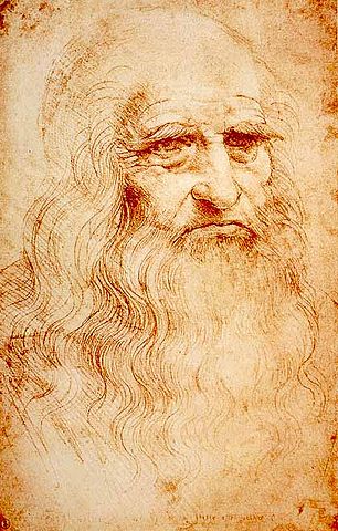 Leonardo par Léonard de Vinci — www.vivoscuola.it - Domaine public sous licence common.