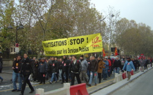 Service public : gaziers et électriciens fortement mobilisés à Paris 