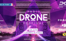 2e Festival de Drones sur les Champs-Elysées à Paris avenue piétonnière pour l'occasion