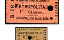 Histoire du ticket de métro parisien 