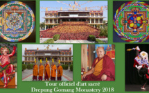 Tour officiel d'art sacré du Drepung Gomang Monastery 2018