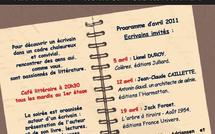 Avril 2011 : Mardis littéraires au café de la mairie place Saint Sulpice