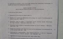 3 mai 2011 : conseil du 6e arrondissement