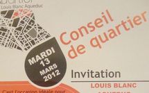 13 mars 2012 : Conseil de quartier Louis Blanc Aqueduc