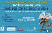 8 décembre 2012 : Journée du livre Festival de la biographie à la mairie du 17e arrondissement