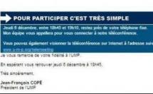 Téléphone Emailing Telemeeting Relance : les adhérents de l'UMP sollicités par les équipes de Copé
