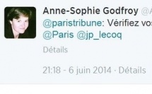 Anne-Sophie Godfroy-Genin publie une information erronée