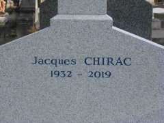 La tombe de Jacques Chirac