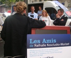 NKM lance sa campagne à Paris pour la présidence de l'UMP 