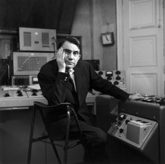 Le compositeur Pierre Schaeffer en 1961 © Robert Doisneau-Gamma Rapho
