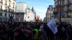 La mobilisation de la CGT à Paris le mardi 5 février 2019 © PT