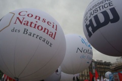 Manifestation des professions réglementées contre la Loi Macron