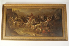 Lot 18 - Ecole flamande du XVIIe siècle - Bataille de cavalerie © Etude SADDE Commissaires Priseurs à Dijon © Etude SADDE Commissaires Priseurs à Dijon