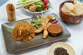 indonesian sate dish Djakarta Bali 