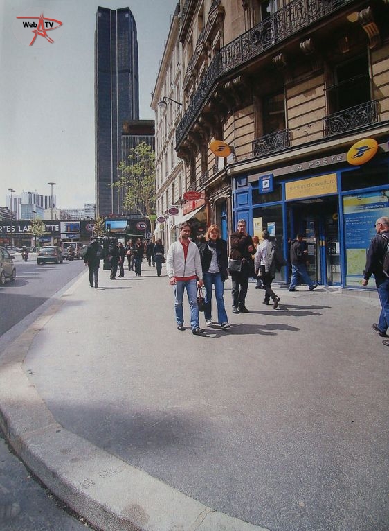 Les trottoirs de la rue de Rennes Après (c) Mairie de Paris