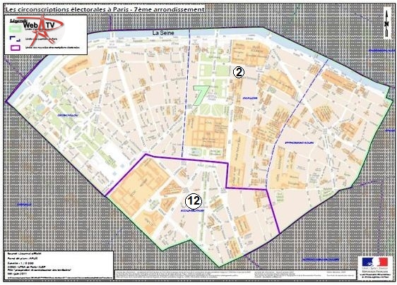 7e arrondissement les circonscriptions législatives 2012 (c) Ministère de l'Intérieu