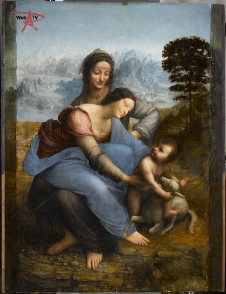 La Vierge, l'Enfant Jésus et Sainte Anne Auteur - Vinci Léonard de (1452-1519) (C) RMN (Musée du Louvre) : René-Gabriel Ojéda 